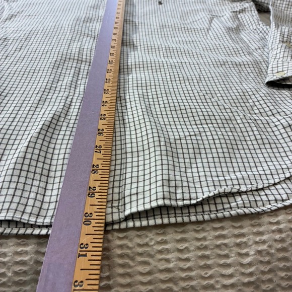 Ralph Lauren Mens Dress Shirt Long Sleeve Classic Fit Brown Checkered‎ Sz L - Picture 8 of 8
